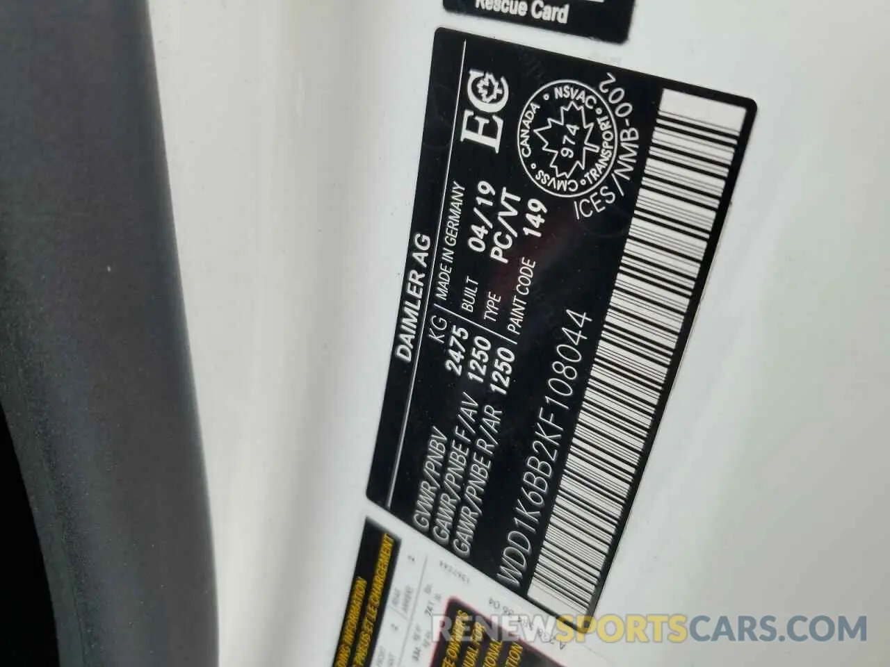 13 Photograph of a damaged car WDD1K6BB2KF108044 MERCEDES-BENZ E-CLASS 2019
