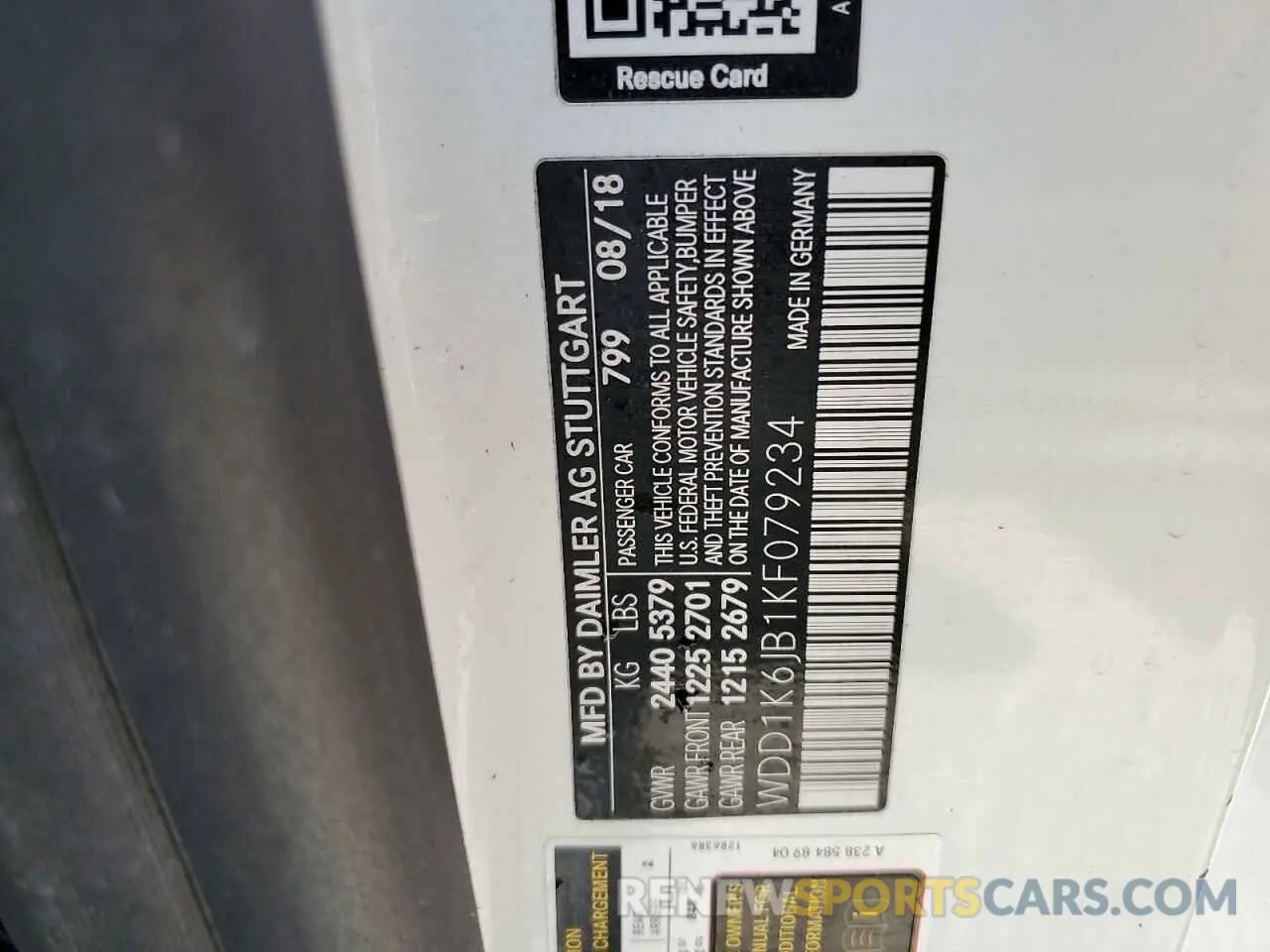 12 Photograph of a damaged car WDD1K6JB1KF079234 MERCEDES-BENZ E-CLASS 2019