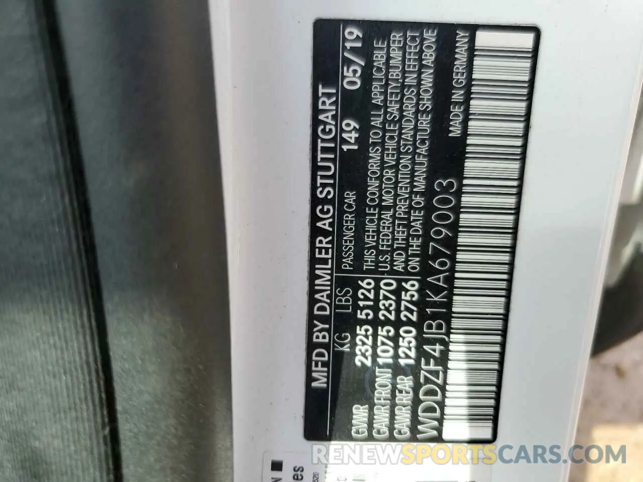 13 Photograph of a damaged car WDDZF4JB1KA679003 MERCEDES-BENZ E-CLASS 2019