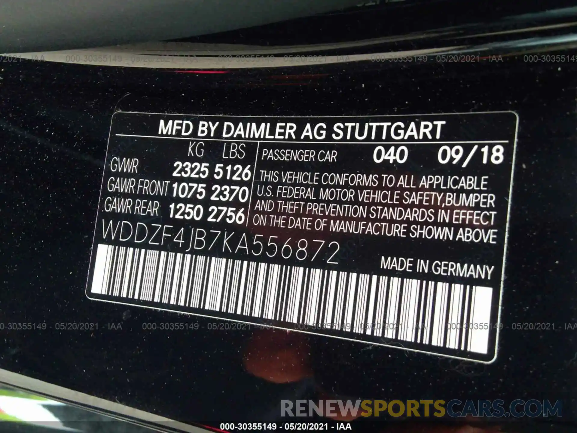 9 Photograph of a damaged car WDDZF4JB7KA556872 MERCEDES-BENZ E-CLASS 2019