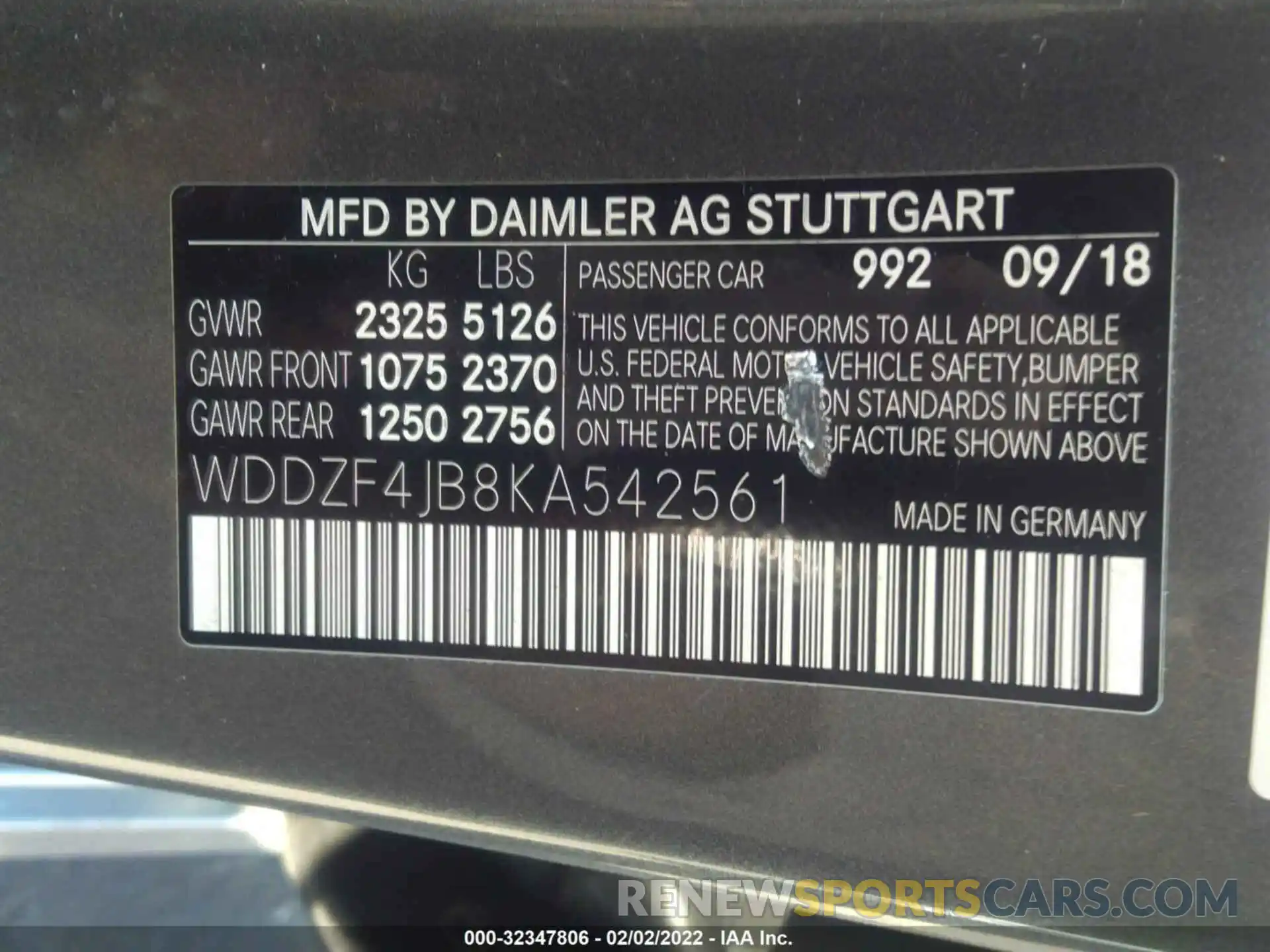 9 Photograph of a damaged car WDDZF4JB8KA542561 MERCEDES-BENZ E-CLASS 2019