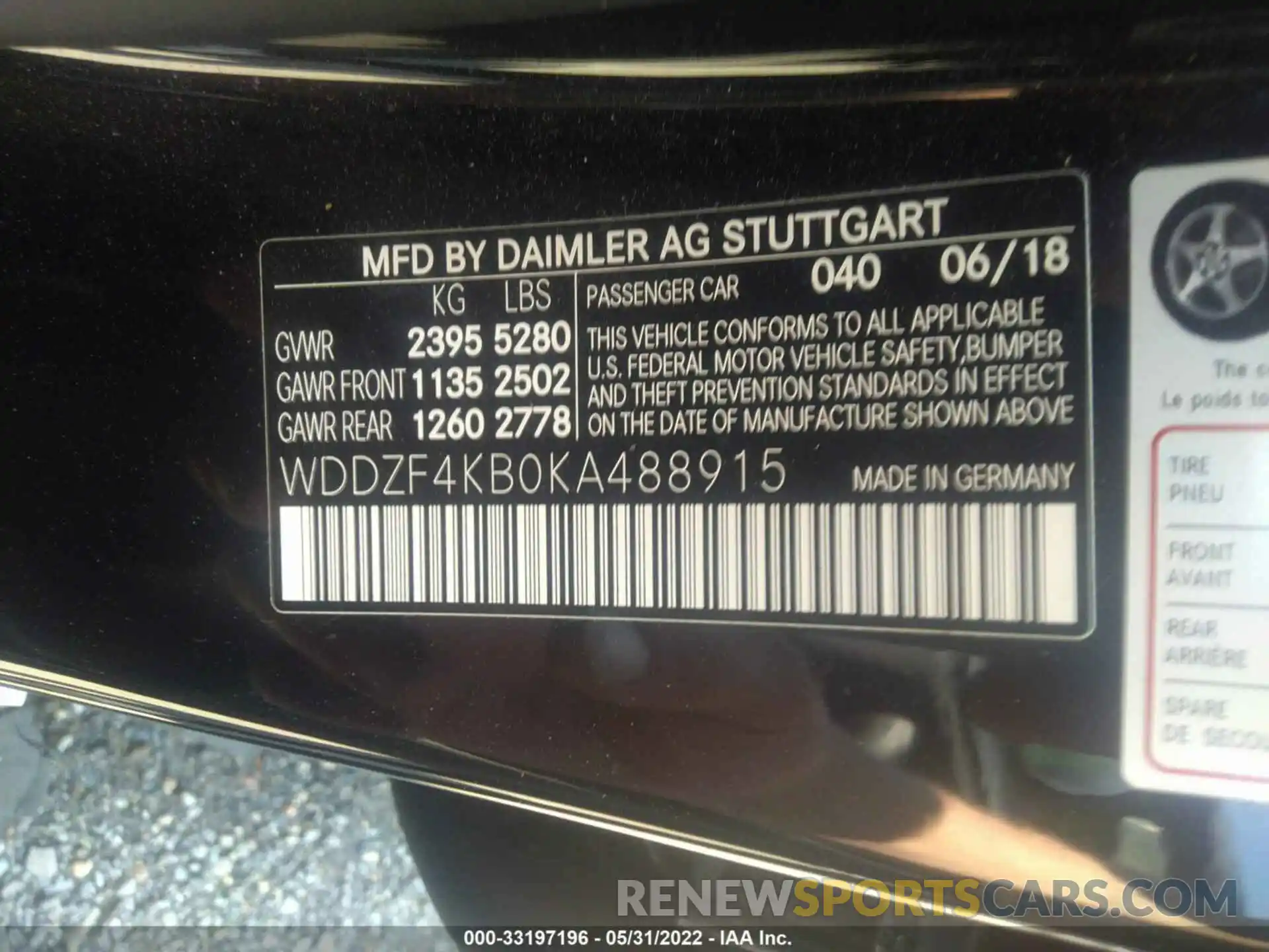 9 Photograph of a damaged car WDDZF4KB0KA488915 MERCEDES-BENZ E-CLASS 2019