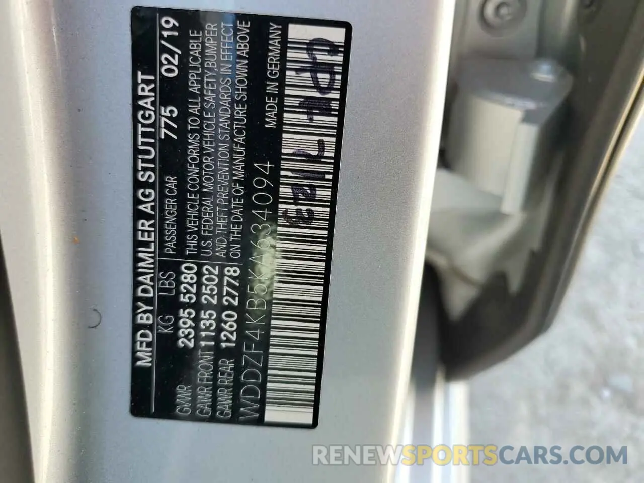 13 Photograph of a damaged car WDDZF4KB5KA634094 MERCEDES-BENZ E-CLASS 2019