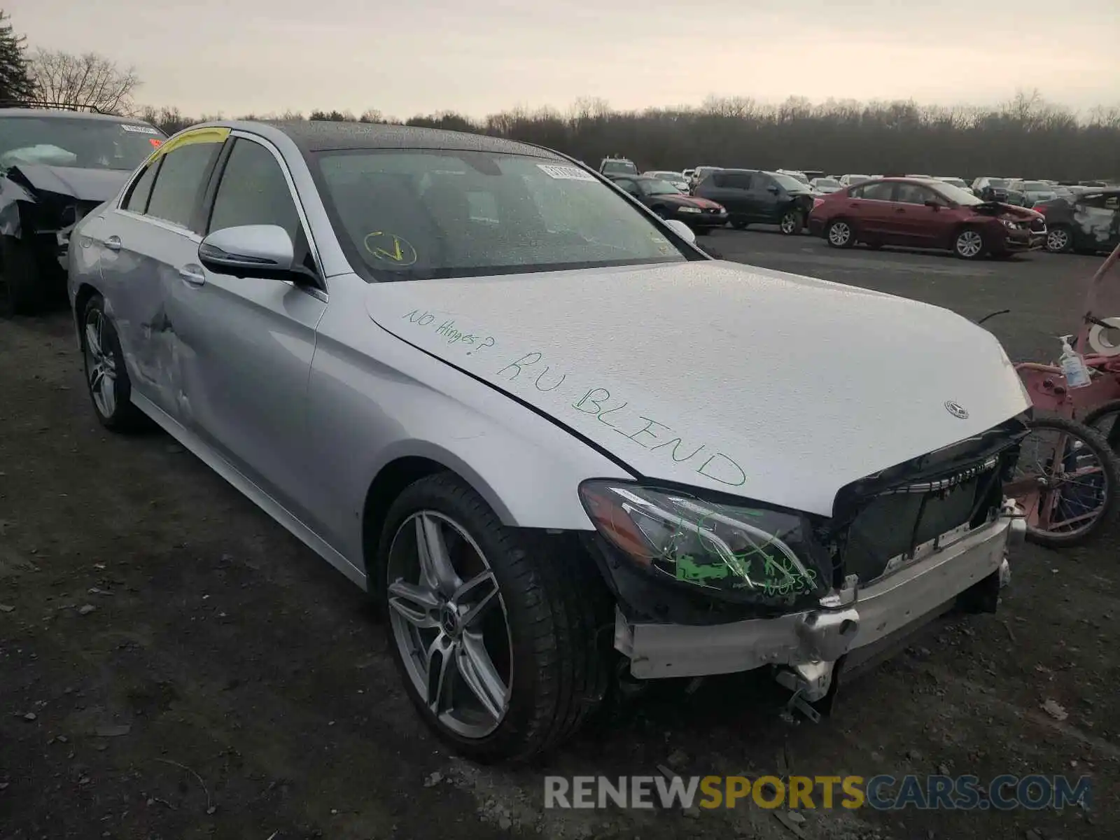 1 Photograph of a damaged car WDDZF4KB6KA584600 MERCEDES-BENZ E CLASS 2019