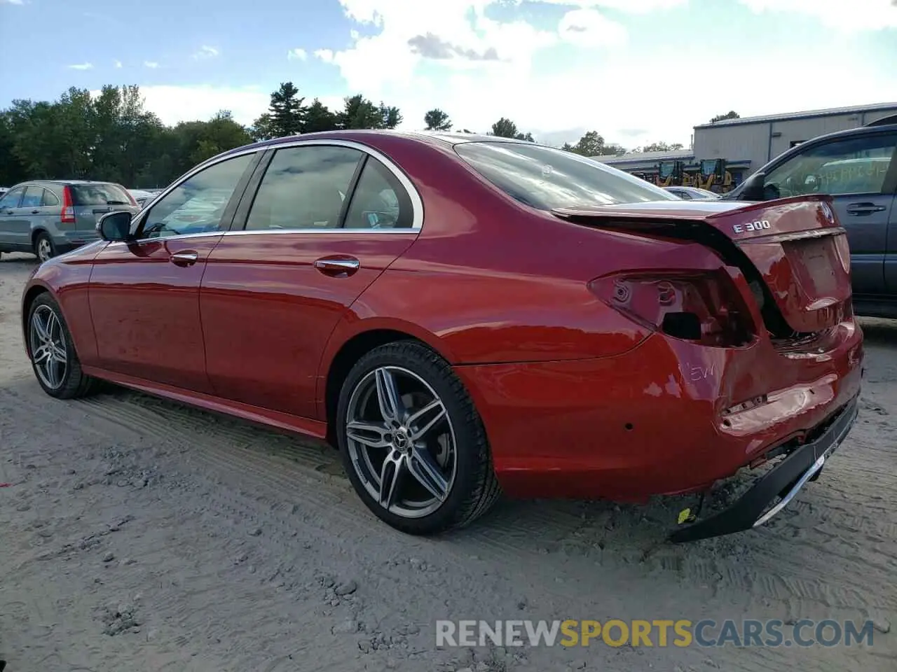 2 Photograph of a damaged car WDDZF4KB9KA621803 MERCEDES-BENZ E-CLASS 2019