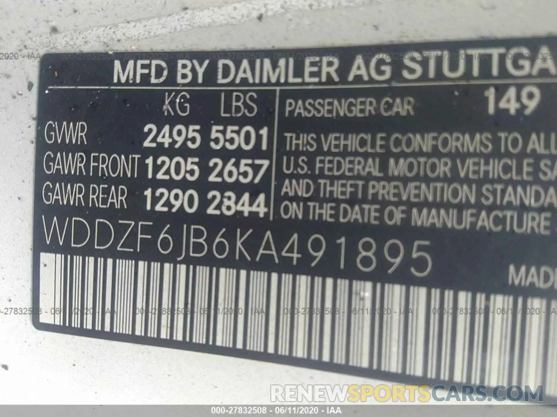 9 Photograph of a damaged car WDDZF6JB6KA491895 MERCEDES-BENZ E-CLASS 2019