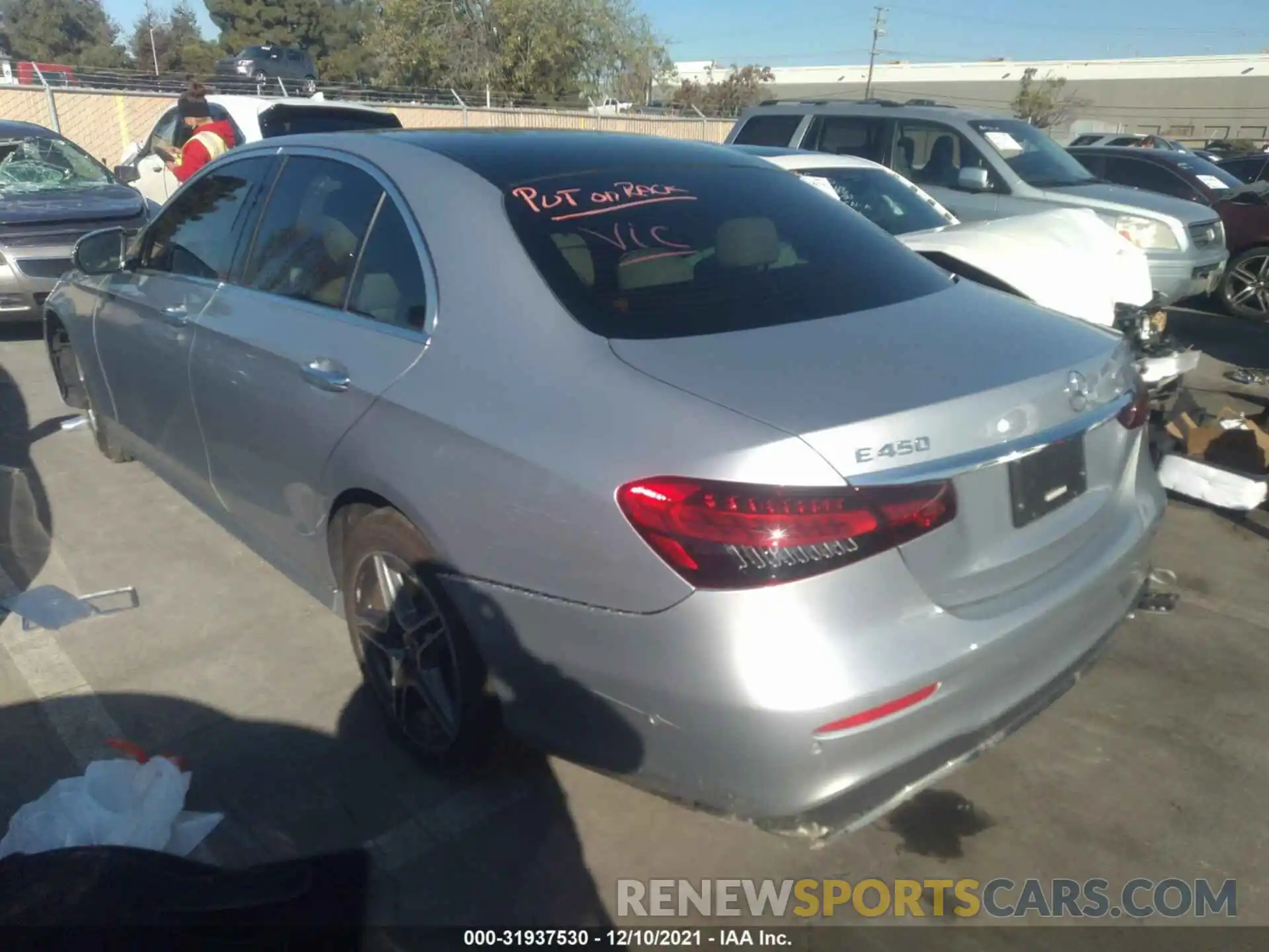 3 Photograph of a damaged car W1KZF5KB4MA879042 MERCEDES-BENZ E-CLASS 2021