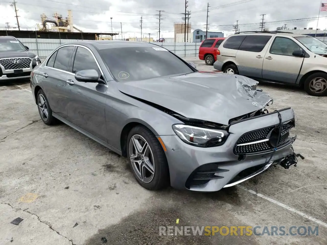 1 Photograph of a damaged car W1KZF5KB4MA981019 MERCEDES-BENZ E-CLASS 2021