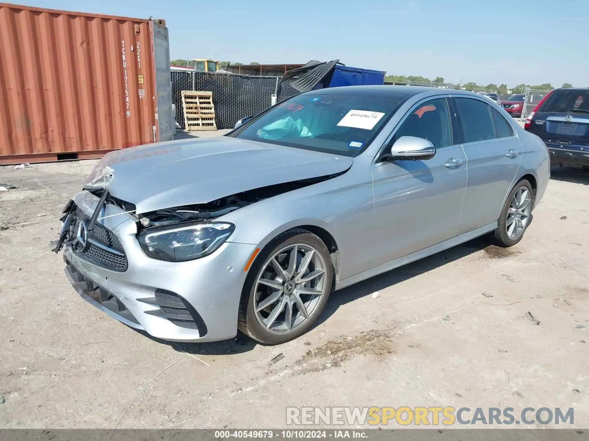 2 Photograph of a damaged car W1KZF8DB0MA947741 MERCEDES-BENZ E-CLASS 2021