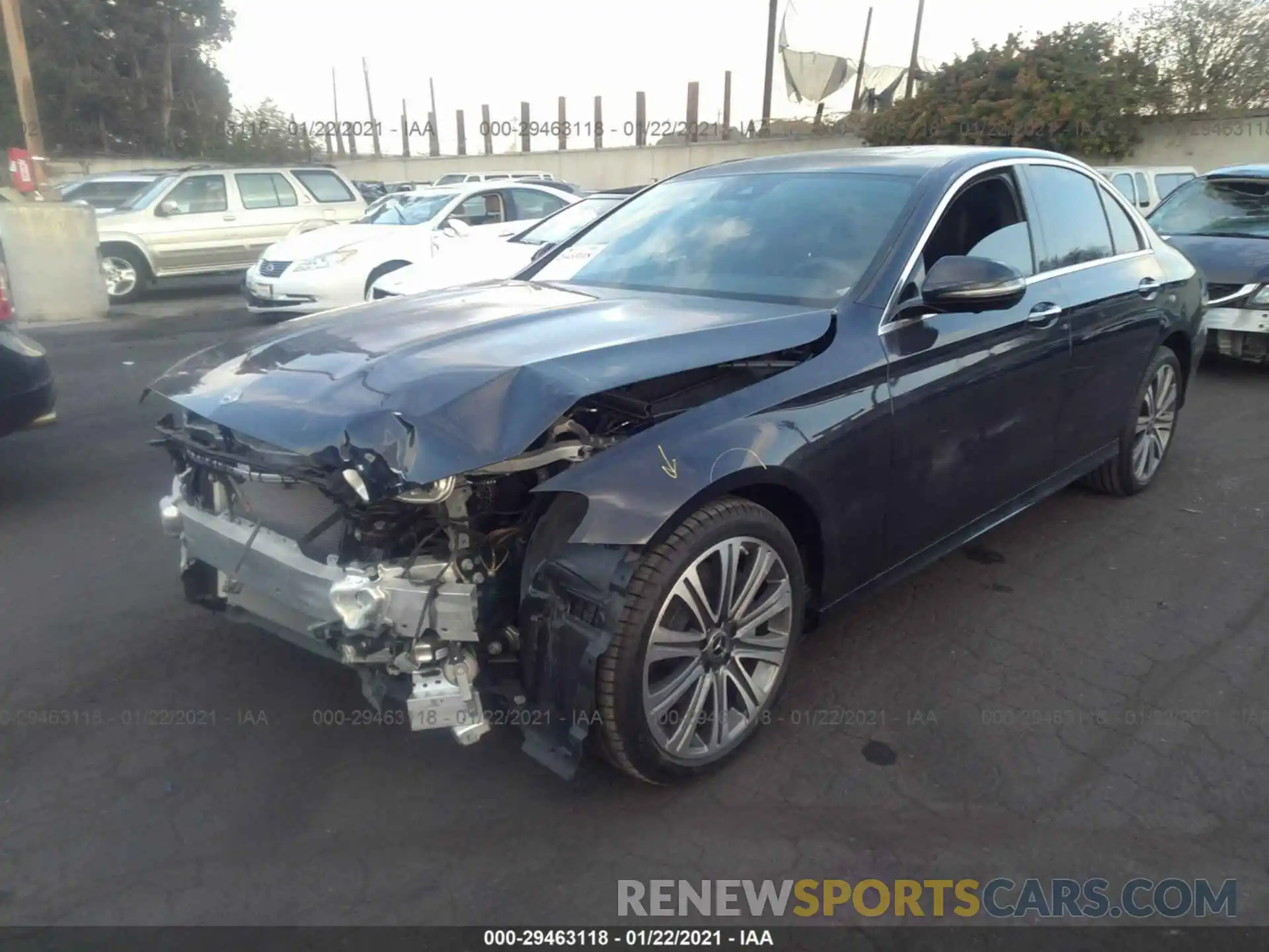 2 Photograph of a damaged car W1KZF8DBXMA905769 MERCEDES-BENZ E-CLASS 2021