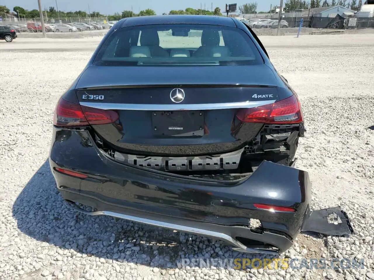 6 Photograph of a damaged car W1KZF8EB4MA937518 MERCEDES-BENZ E-CLASS 2021