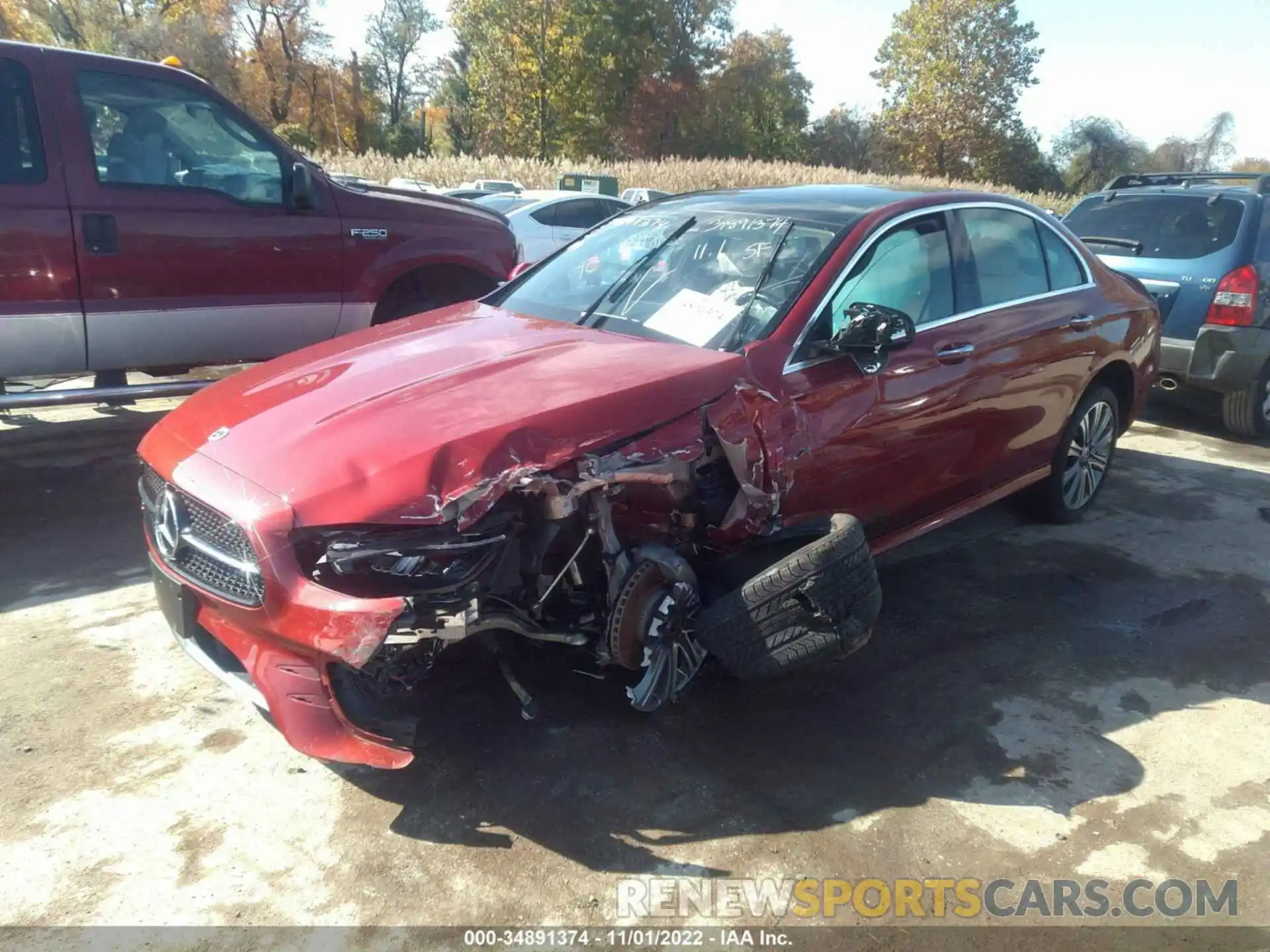 2 Photograph of a damaged car W1KZF8EB7MB004898 MERCEDES-BENZ E-CLASS 2021