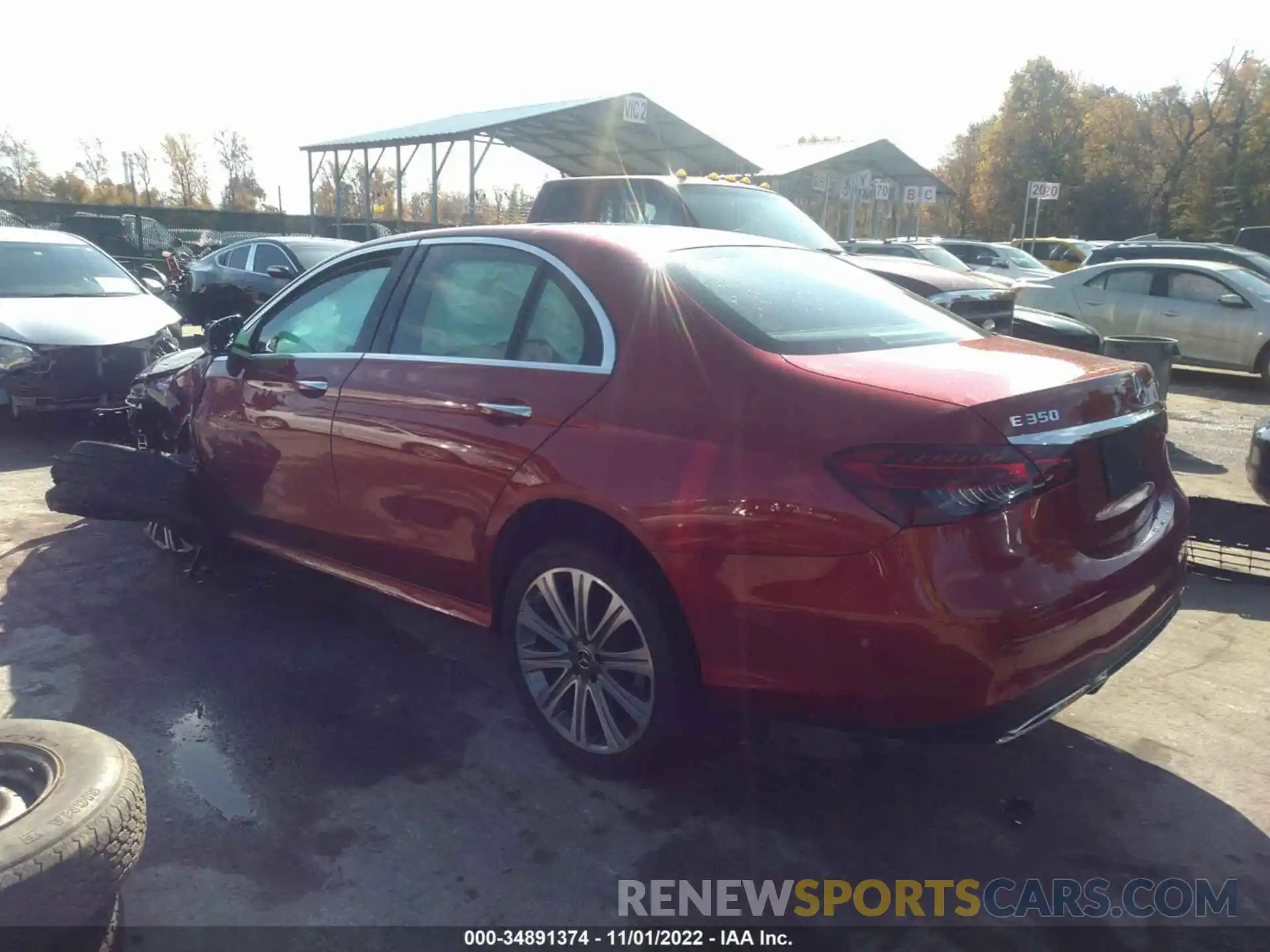 3 Photograph of a damaged car W1KZF8EB7MB004898 MERCEDES-BENZ E-CLASS 2021