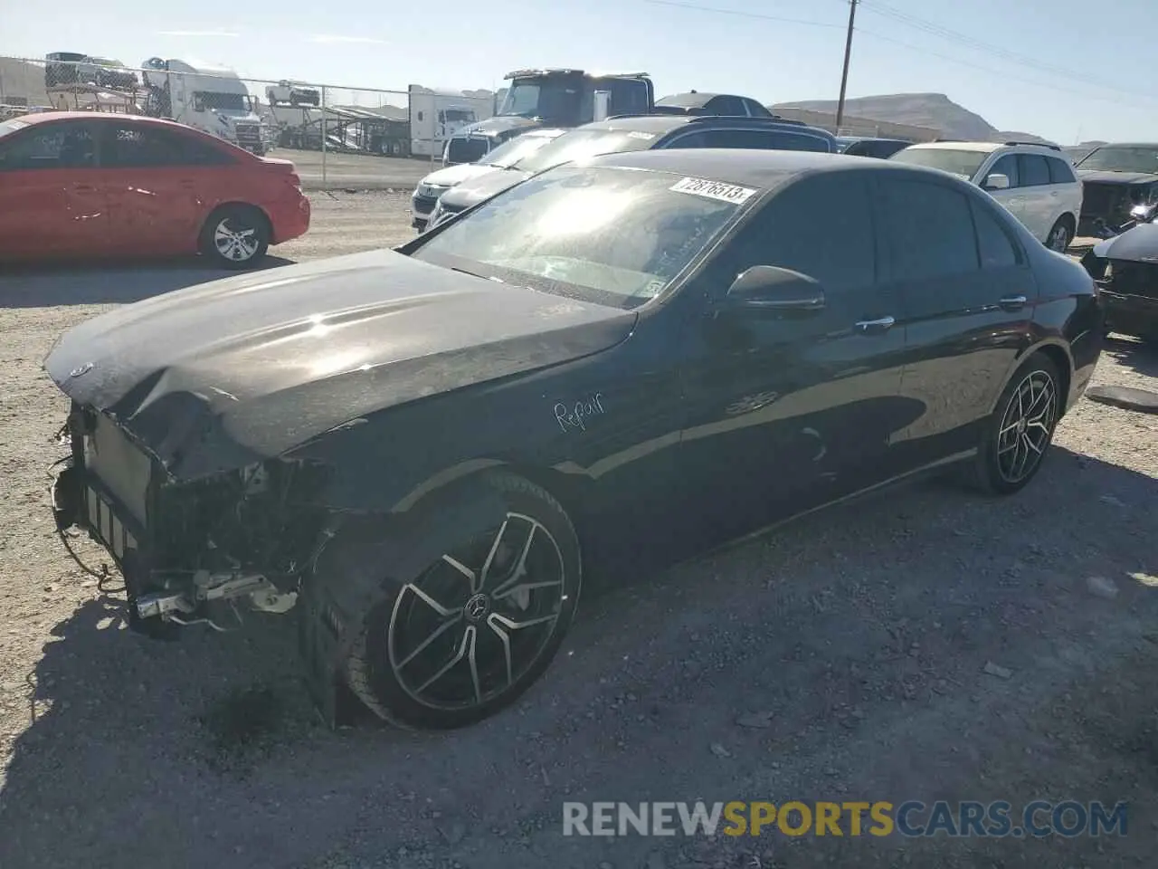 1 Photograph of a damaged car W1KZF5KB9NB029435 MERCEDES-BENZ E-CLASS 2022
