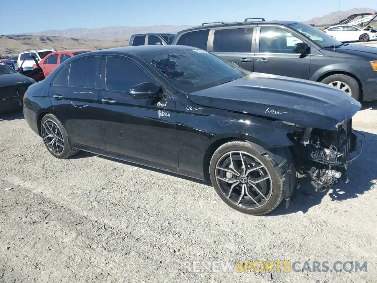 4 Photograph of a damaged car W1KZF5KB9NB029435 MERCEDES-BENZ E-CLASS 2022