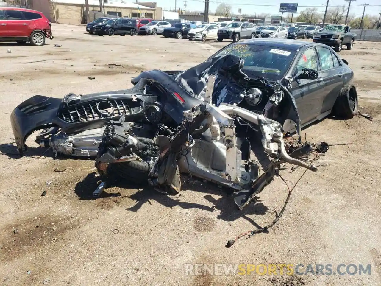 2 Photograph of a damaged car W1KZF6BB2NB028973 MERCEDES-BENZ E-CLASS 2022