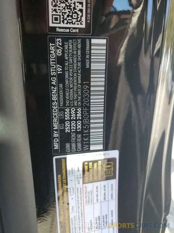 13 Photograph of a damaged car W1K1K5JB0PF203091 MERCEDES-BENZ E-CLASS 2023