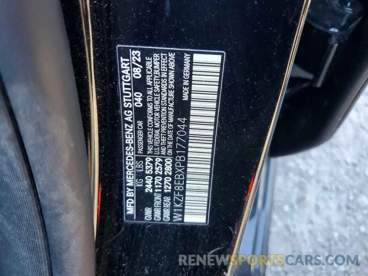 12 Photograph of a damaged car W1KZF8EBXPB177044 MERCEDES-BENZ E-CLASS 2023