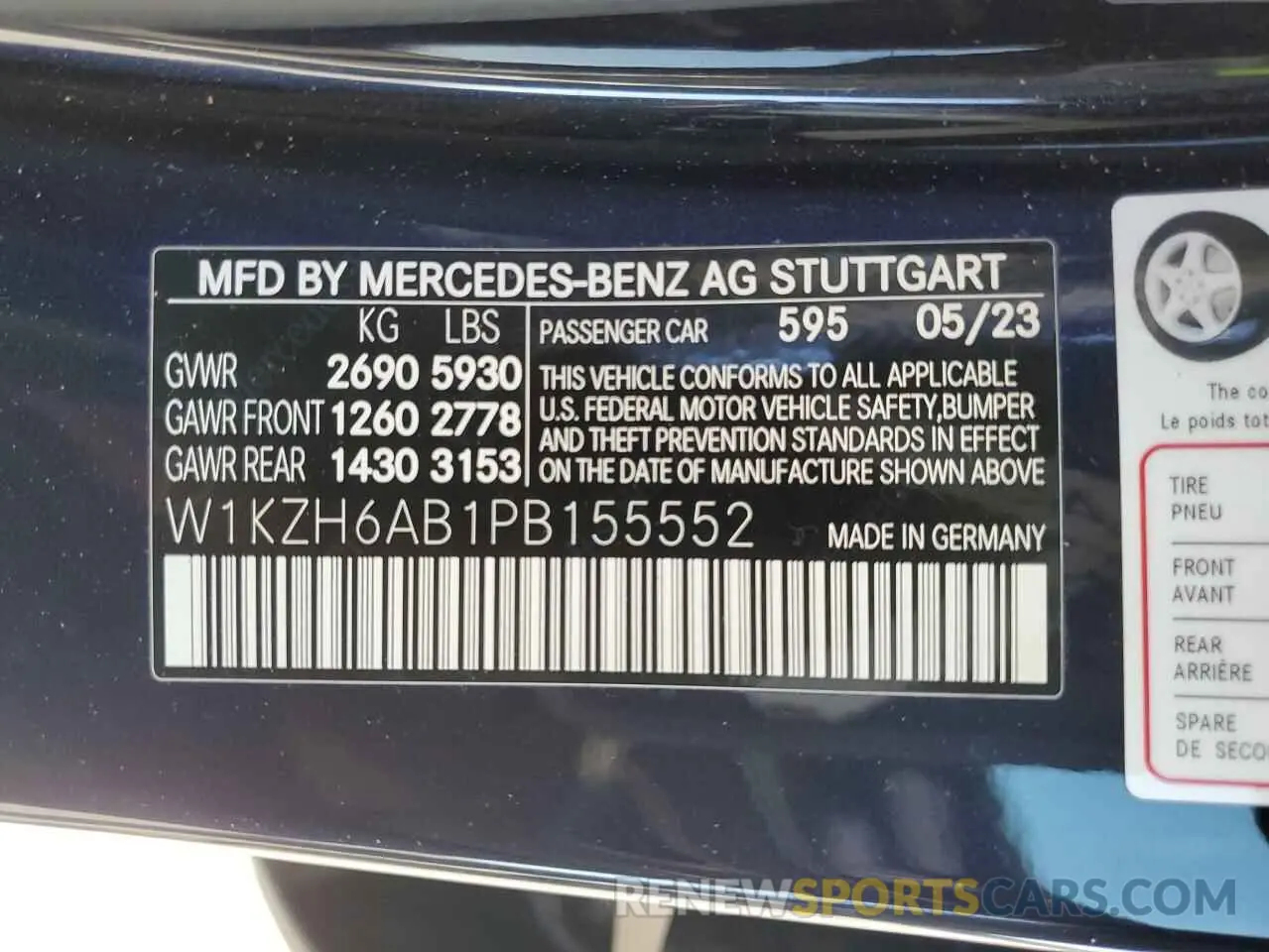 14 Photograph of a damaged car W1KZH6AB1PB155552 MERCEDES-BENZ E-CLASS 2023