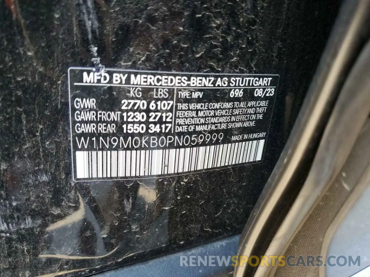 15 Photograph of a damaged car W1N9M0KB0PN059999 MERCEDES-BENZ EQB 300 4M 2023