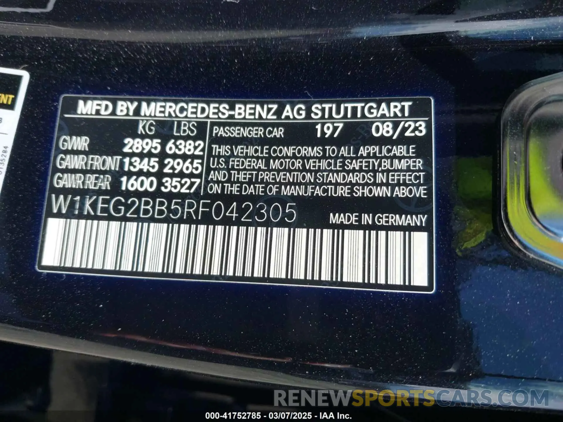 9 Photograph of a damaged car W1KEG2BB5RF042305 MERCEDES-BENZ EQE 350+ 2024