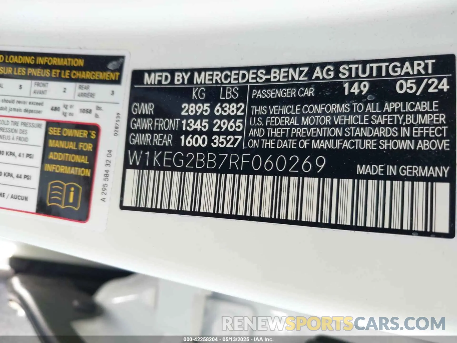 9 Photograph of a damaged car W1KEG2BB7RF060269 MERCEDES-BENZ EQE 350+ 2024