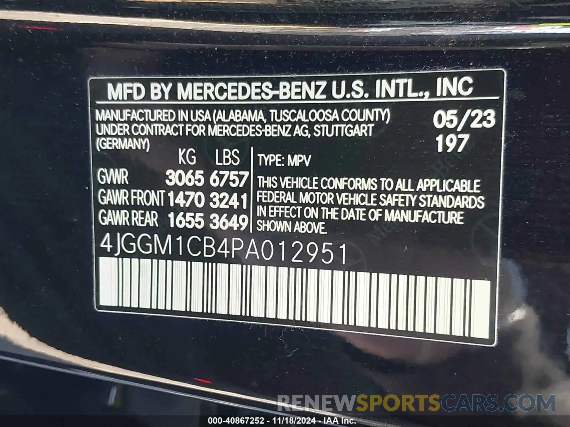 9 Photograph of a damaged car 4JGGM1CB4PA012951 MERCEDES-BENZ EQE 350 SUV 2023