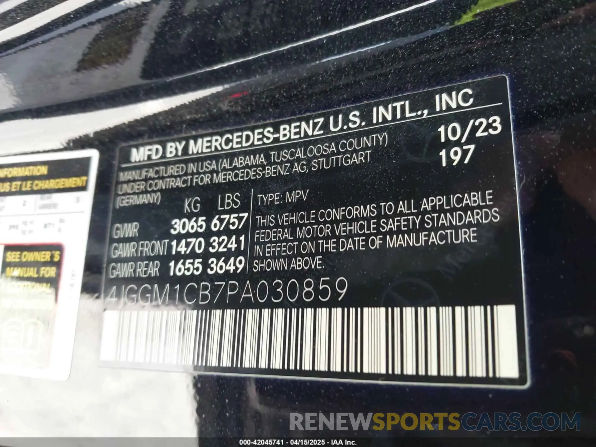 9 Photograph of a damaged car 4JGGM1CB7PA030859 MERCEDES-BENZ EQE 350 SUV 2023