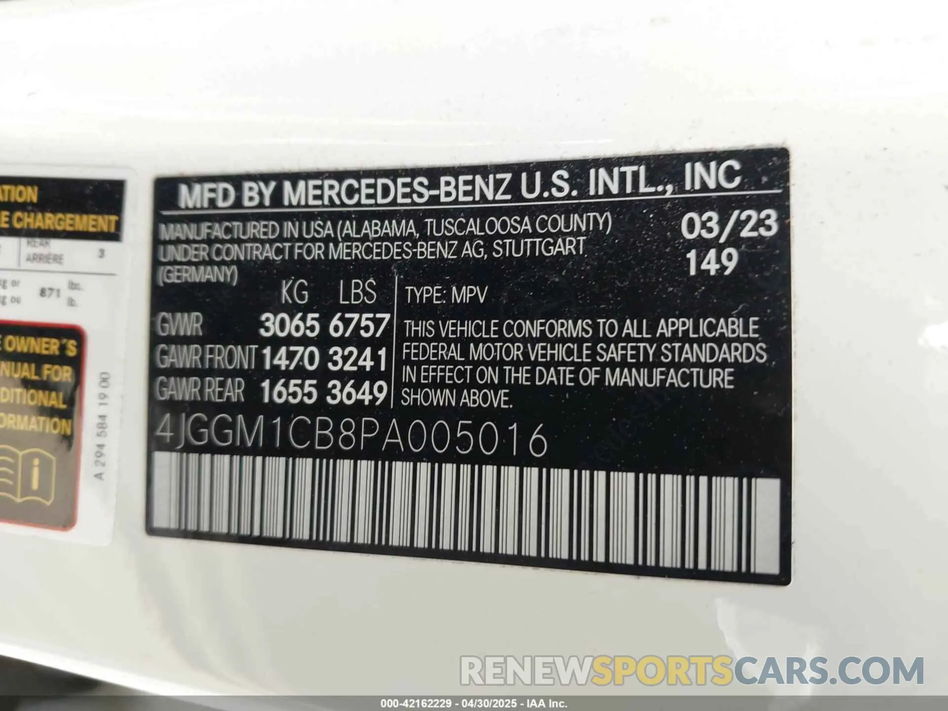 9 Photograph of a damaged car 4JGGM1CB8PA005016 MERCEDES-BENZ EQE 350 SUV 2023