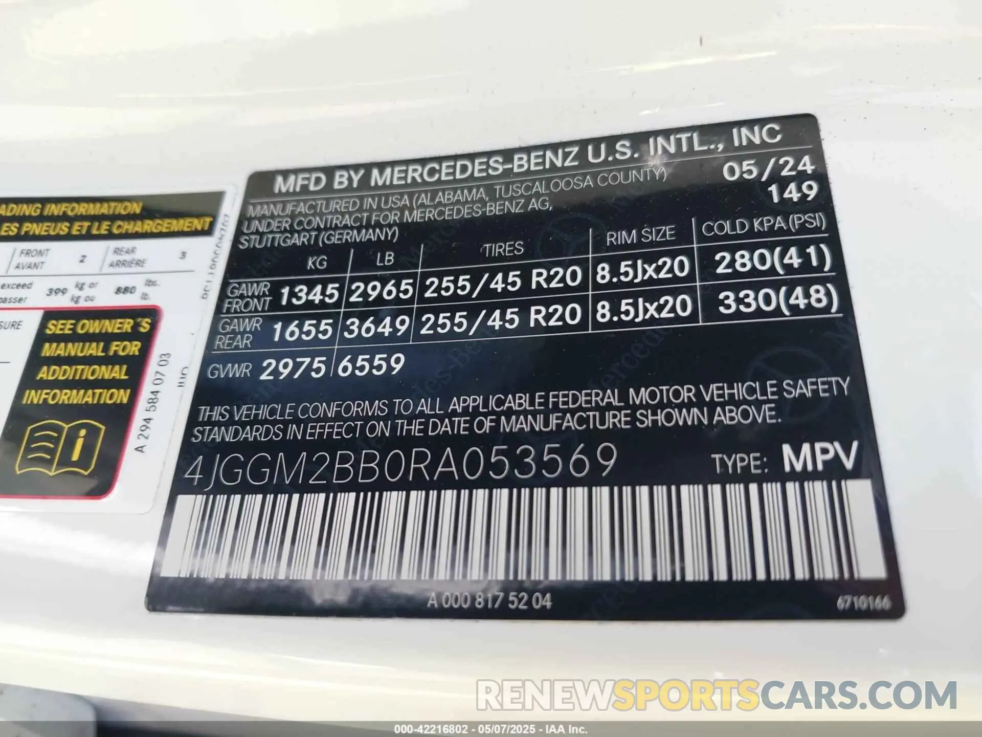9 Photograph of a damaged car 4JGGM2BB0RA053569 MERCEDES-BENZ EQE 350+ SUV 2024