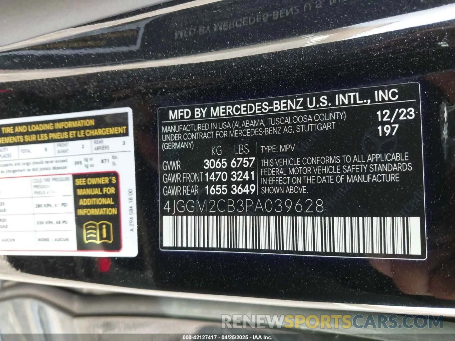9 Photograph of a damaged car 4JGGM2CB3PA039628 MERCEDES-BENZ EQE 500 SUV 2023