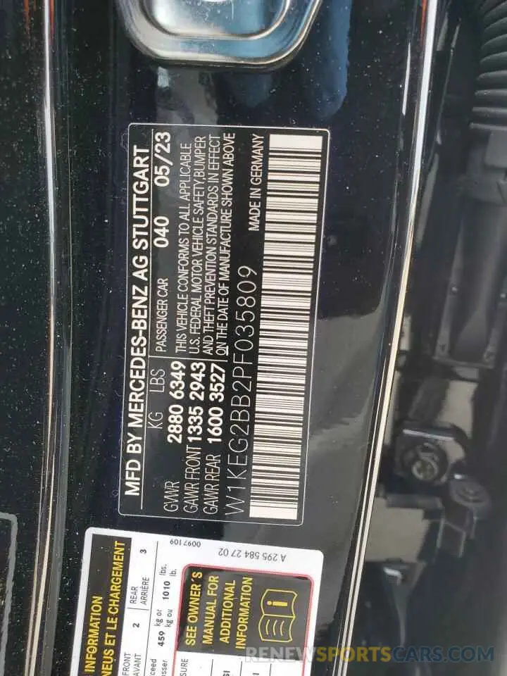 13 Photograph of a damaged car W1KEG2BB2PF035809 MERCEDES-BENZ EQE SEDAN 2023