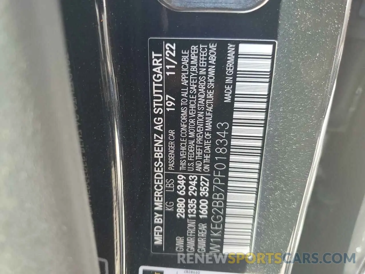 12 Photograph of a damaged car W1KEG2BB7PF018343 MERCEDES-BENZ EQE SEDAN 2023