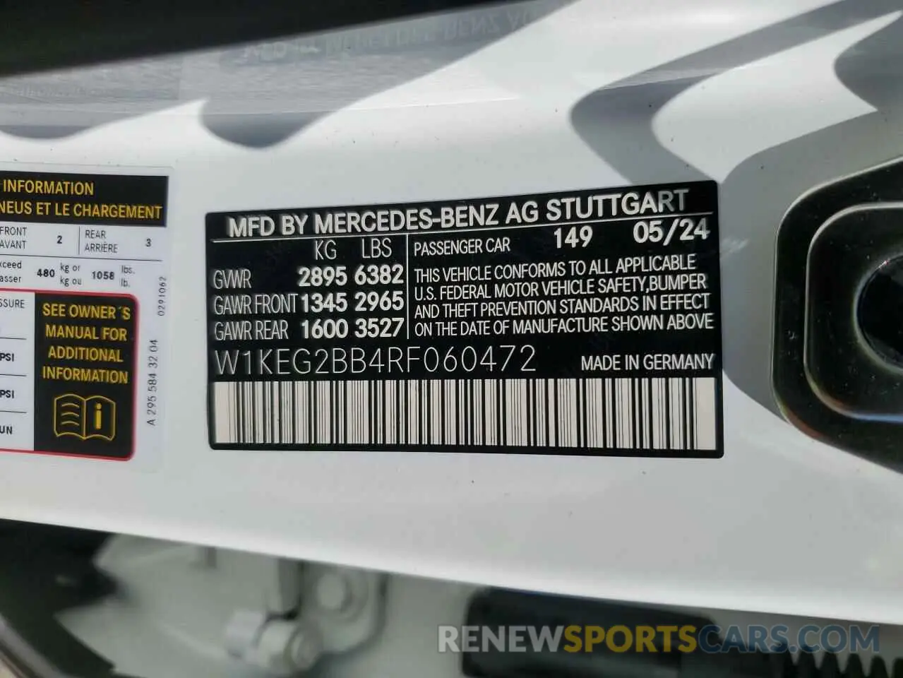12 Photograph of a damaged car W1KEG2BB4RF060472 MERCEDES-BENZ EQE SEDAN 2024