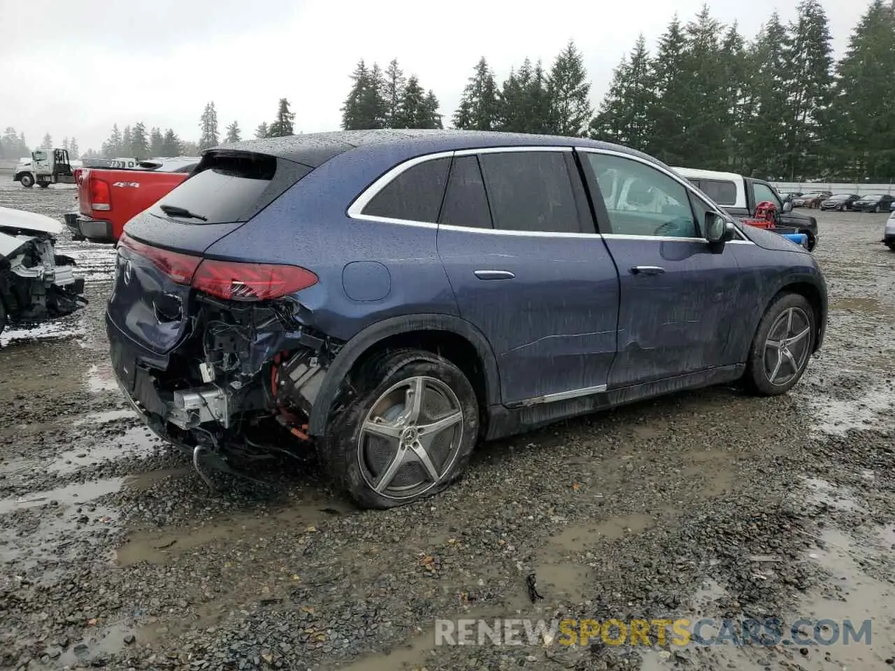 3 Photograph of a damaged car 4JGGM1CB9RA058584 MERCEDES-BENZ EQE SUV 35 2024