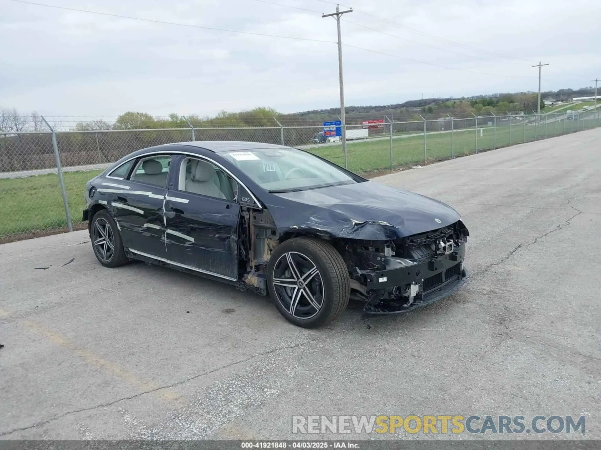 1 Photograph of a damaged car W1KCG2EB8PA040061 MERCEDES-BENZ EQS 450 2023
