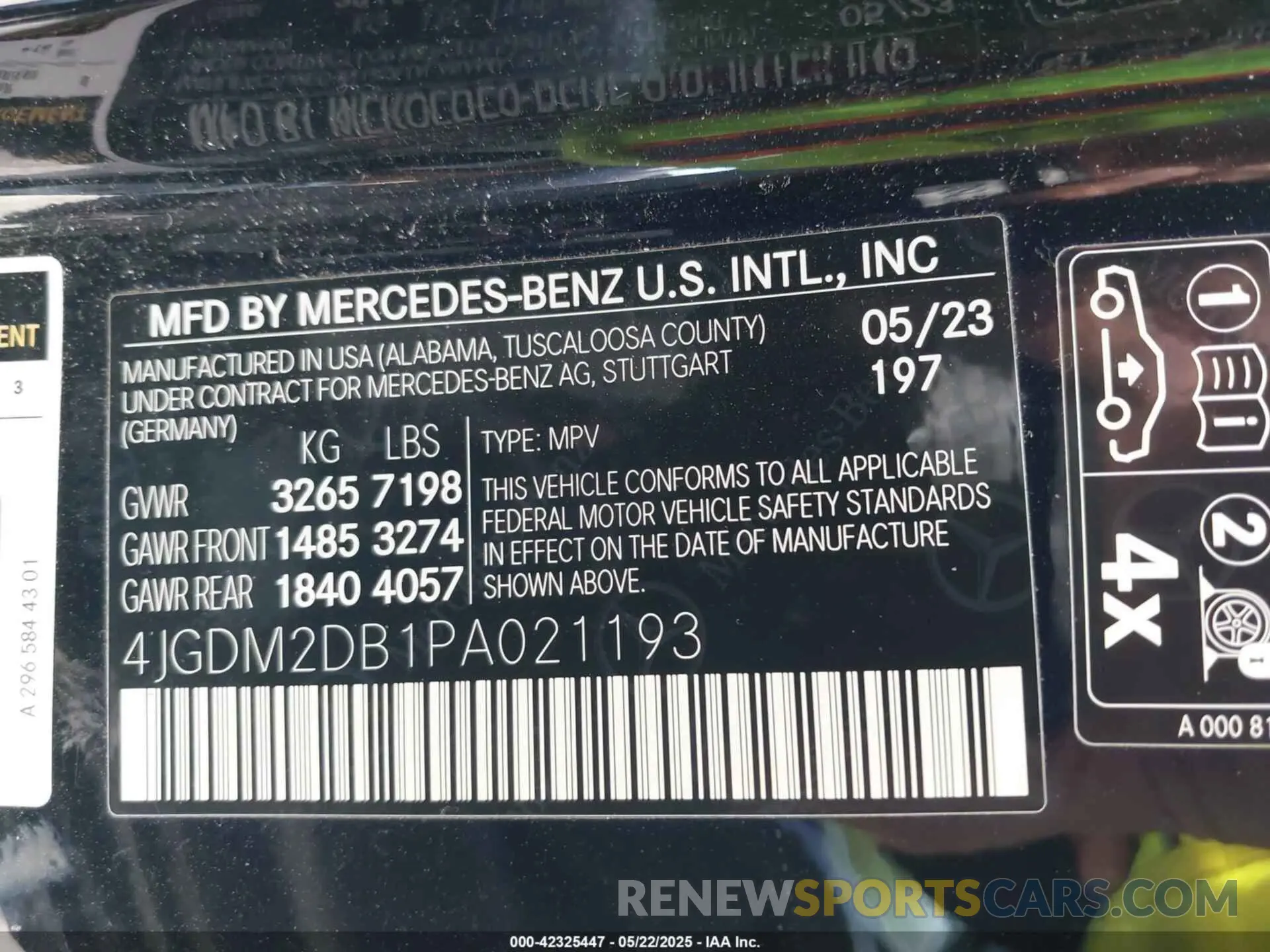 9 Photograph of a damaged car 4JGDM2DB1PA021193 MERCEDES-BENZ EQS 450+ SUV 2023