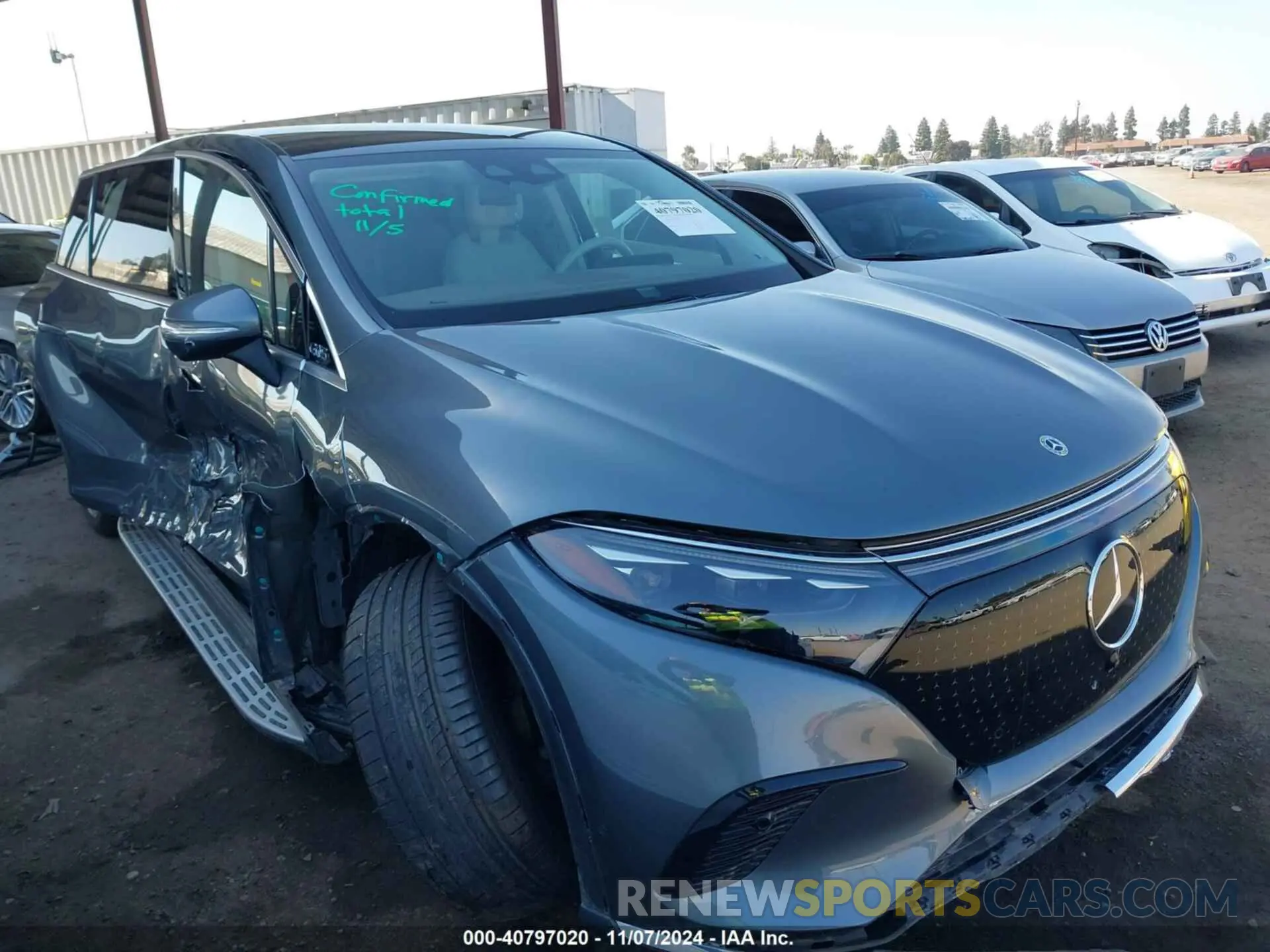 1 Photograph of a damaged car 4JGDM2DB2PA001888 MERCEDES-BENZ EQS 450+ SUV 2023