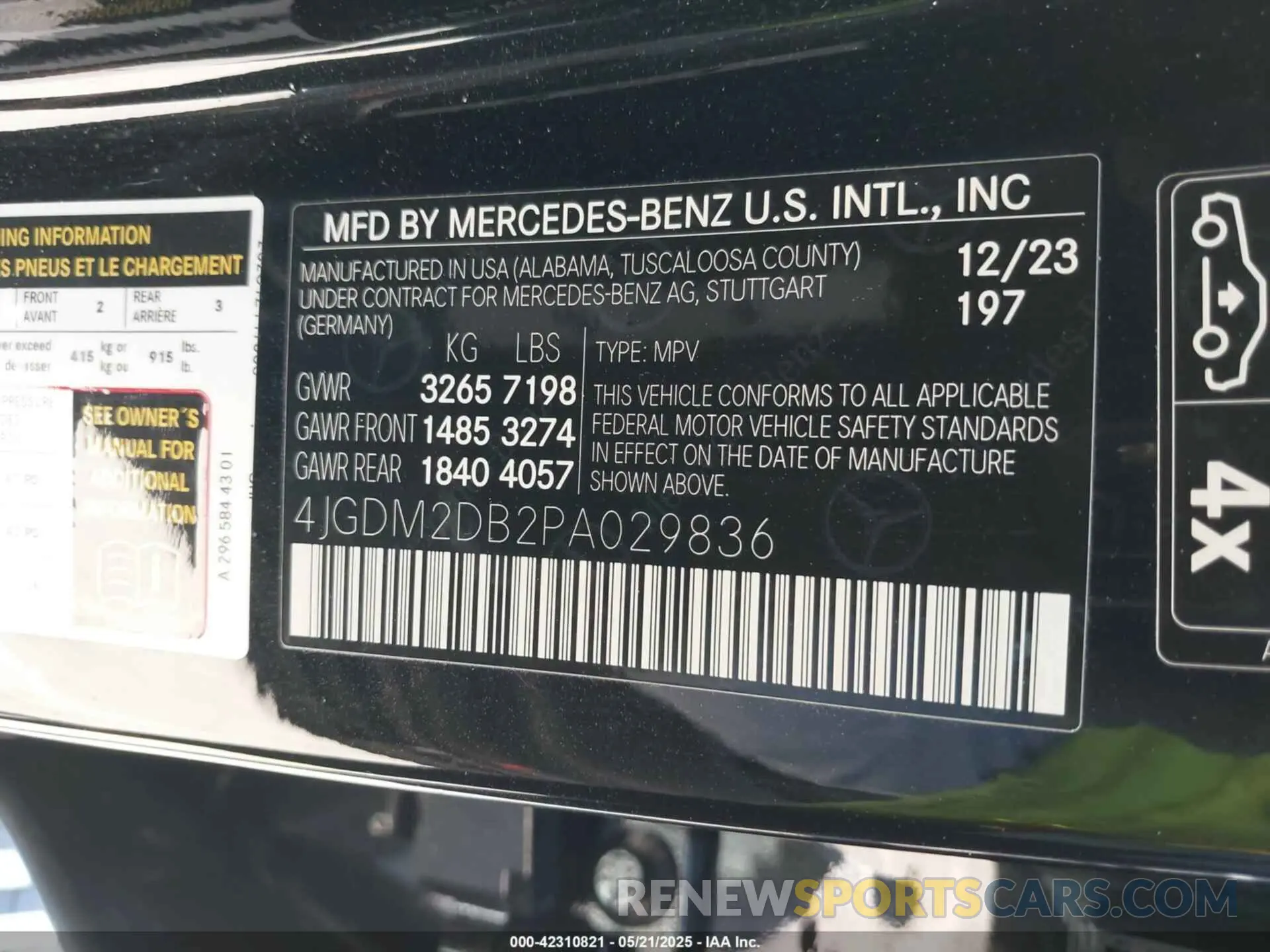9 Photograph of a damaged car 4JGDM2DB2PA029836 MERCEDES-BENZ EQS 450+ SUV 2023