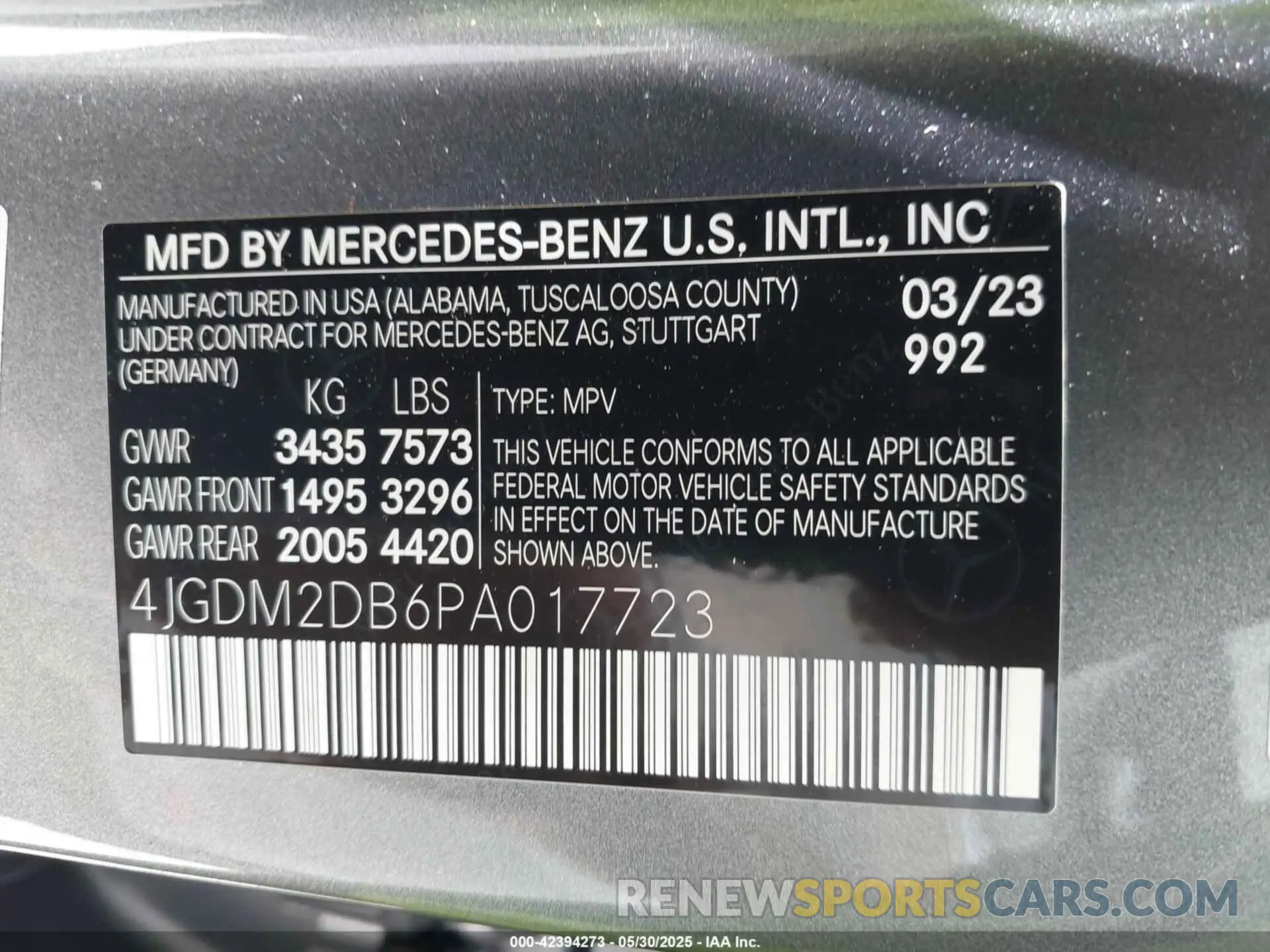 9 Photograph of a damaged car 4JGDM2DB6PA017723 MERCEDES-BENZ EQS 450+ SUV 2023