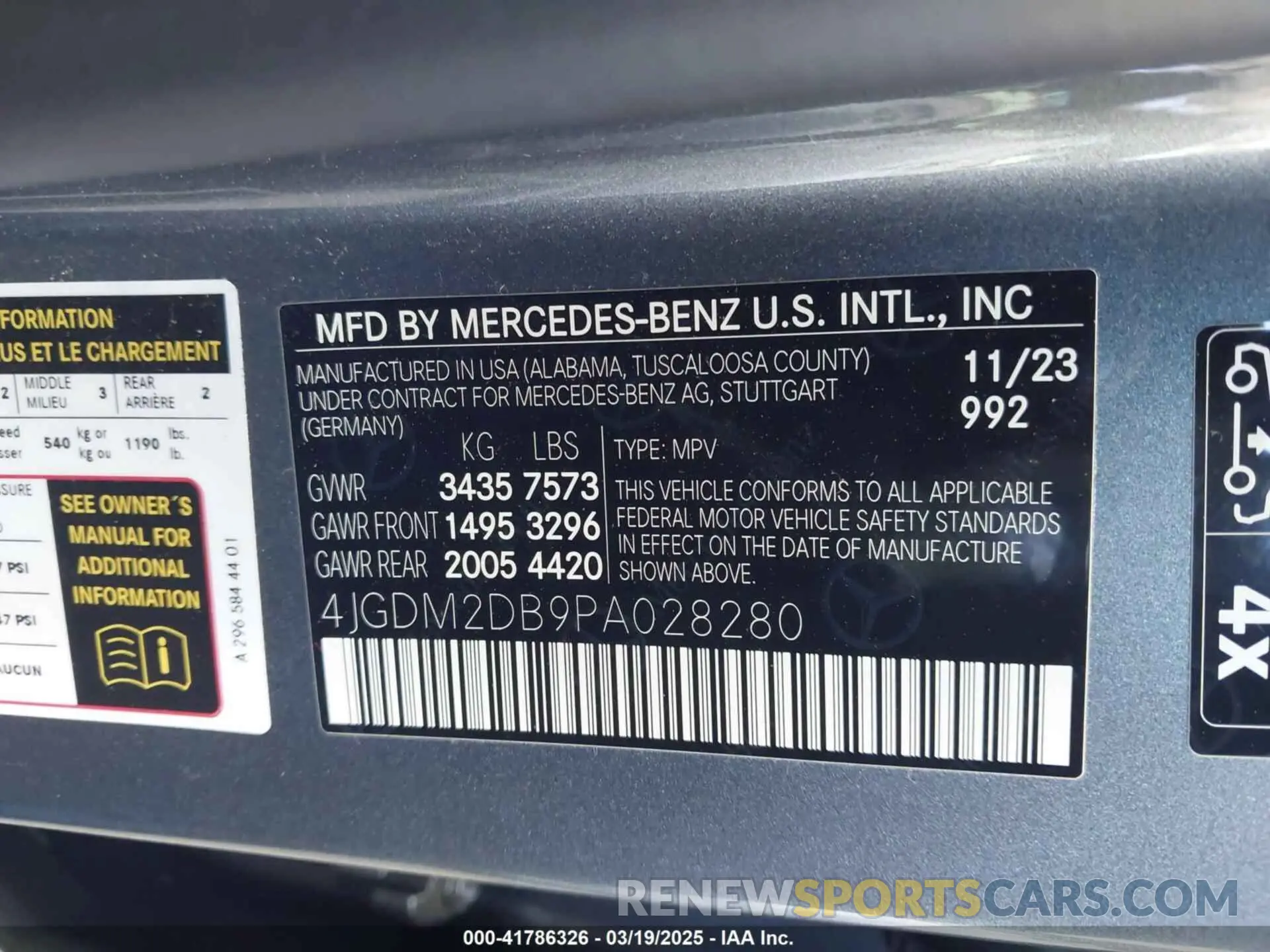 9 Photograph of a damaged car 4JGDM2DB9PA028280 MERCEDES-BENZ EQS 450+ SUV 2023