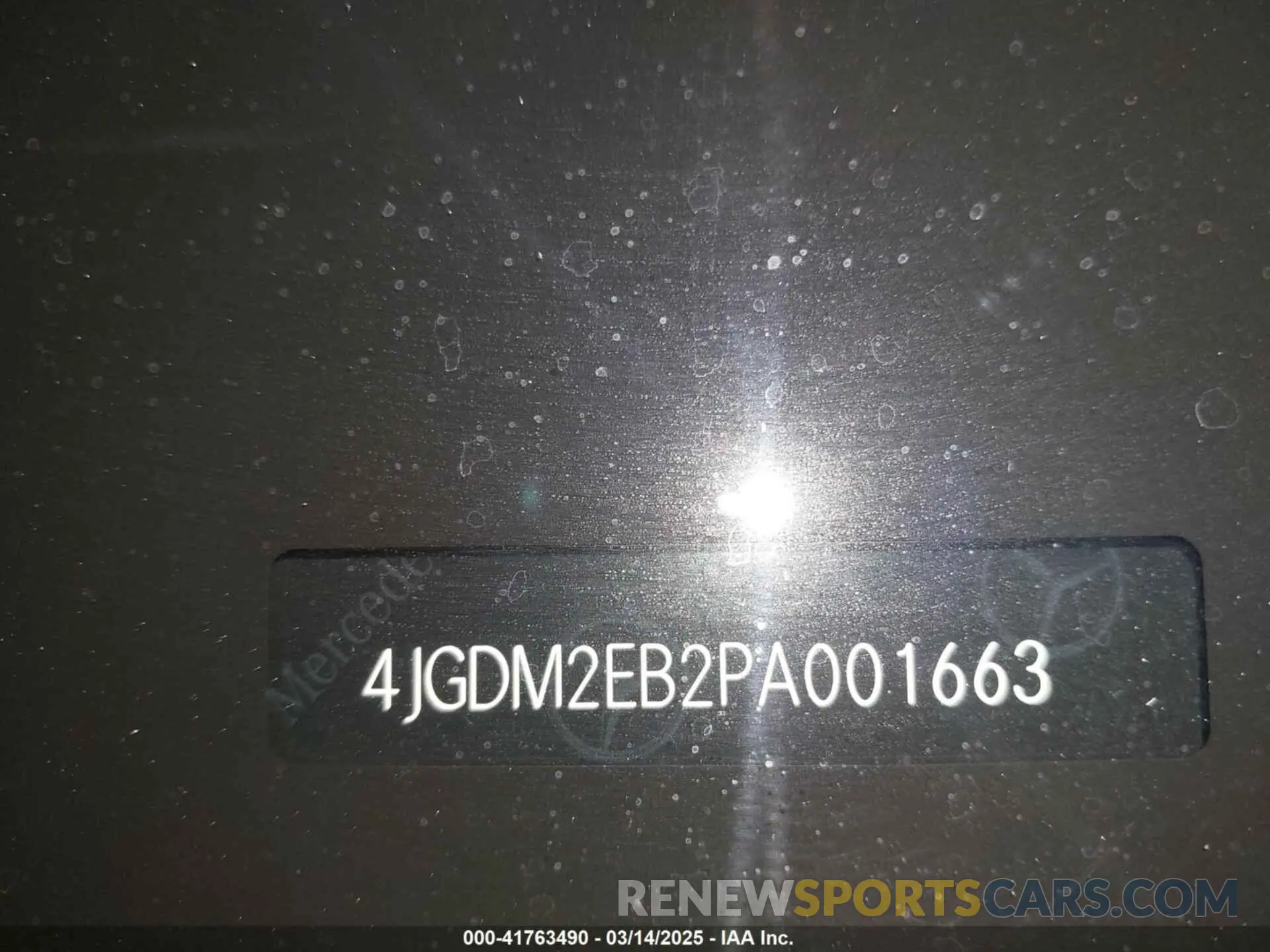 20 Photograph of a damaged car 4JGDM2EB2PA001663 MERCEDES-BENZ EQS 450 SUV 2023