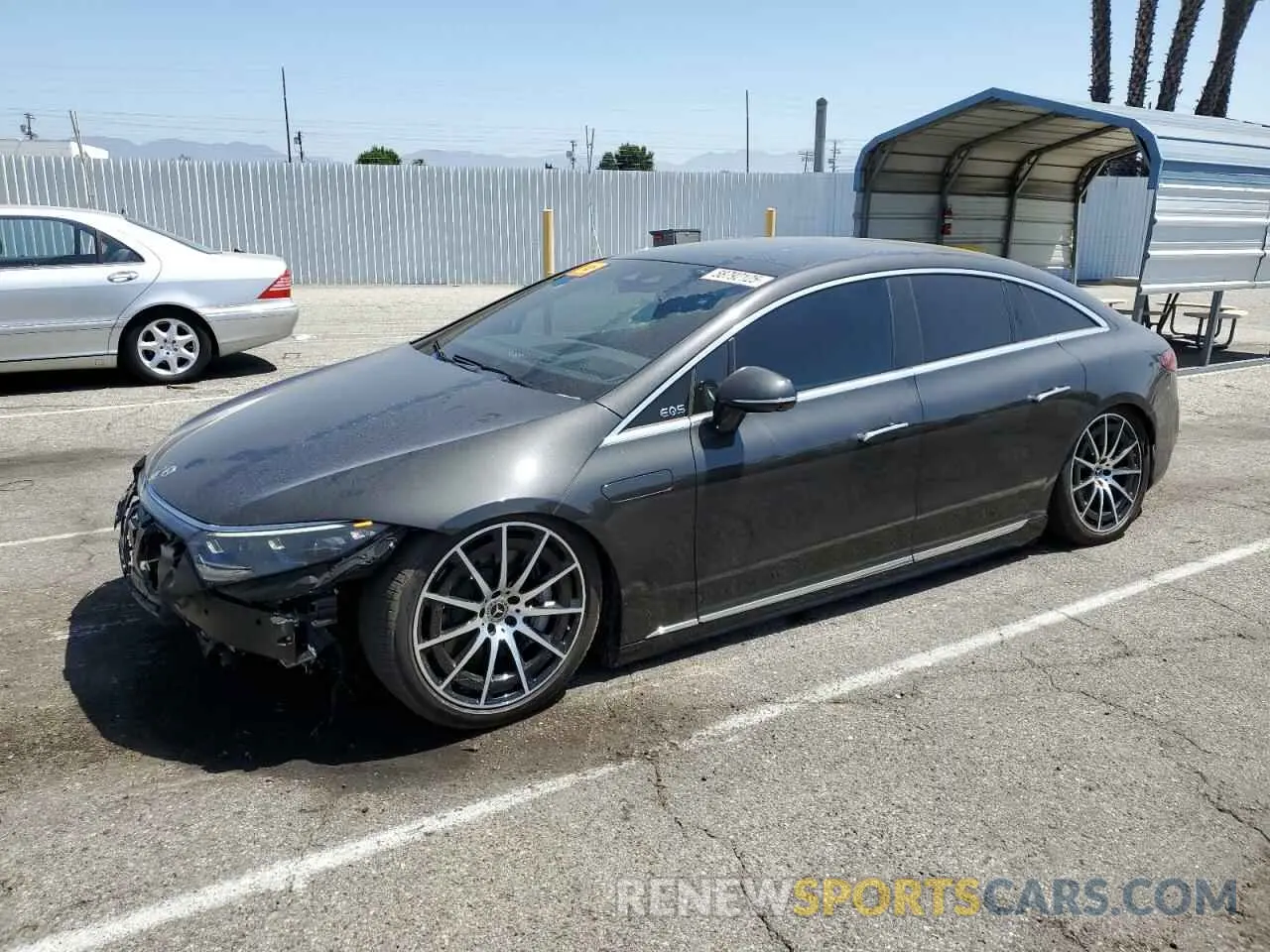 1 Photograph of a damaged car W1KCG2DB9NA017077 MERCEDES-BENZ EQS SEDAN 2022