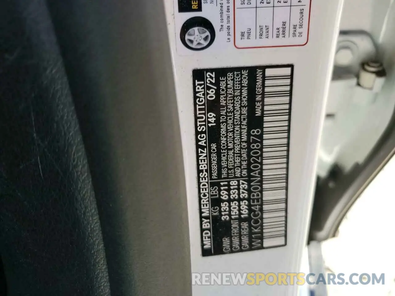 12 Photograph of a damaged car W1KCG4EB0NA020878 MERCEDES-BENZ EQS SEDAN 2022