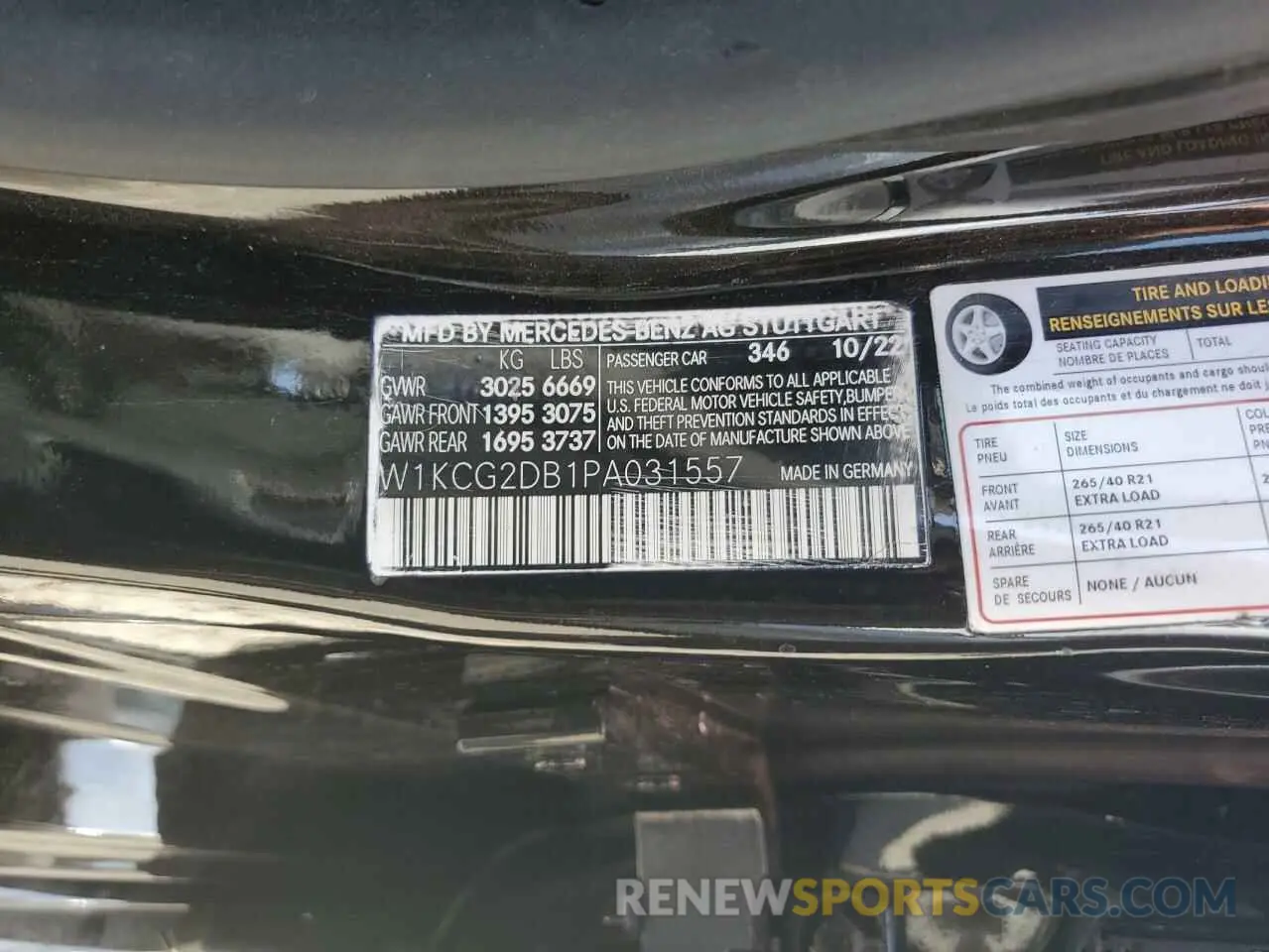 12 Photograph of a damaged car W1KCG2DB1PA031557 MERCEDES-BENZ EQS SEDAN 2023