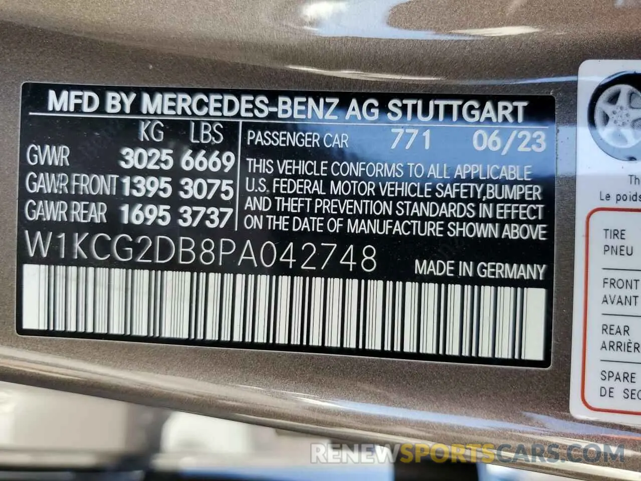 12 Photograph of a damaged car W1KCG2DB8PA042748 MERCEDES-BENZ EQS SEDAN 2023