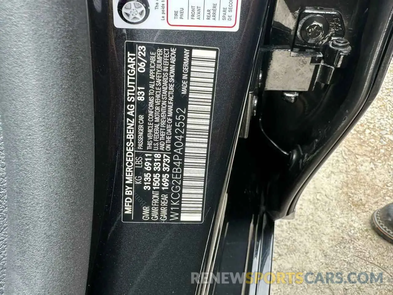 10 Photograph of a damaged car W1KCG2EB4PA042552 MERCEDES-BENZ EQS SEDAN 2023