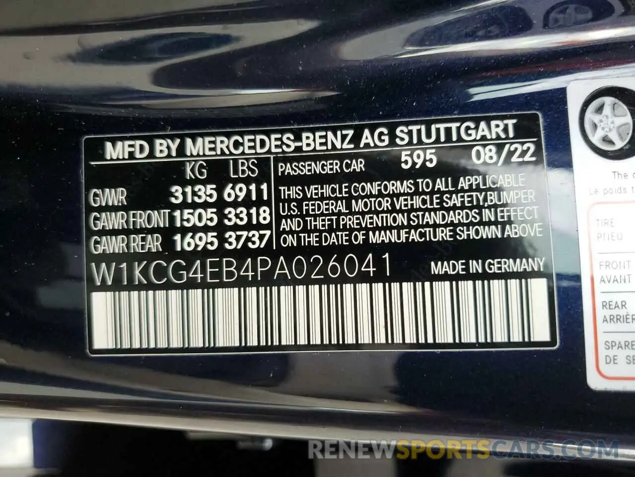 12 Photograph of a damaged car W1KCG4EB4PA026041 MERCEDES-BENZ EQS SEDAN 2023