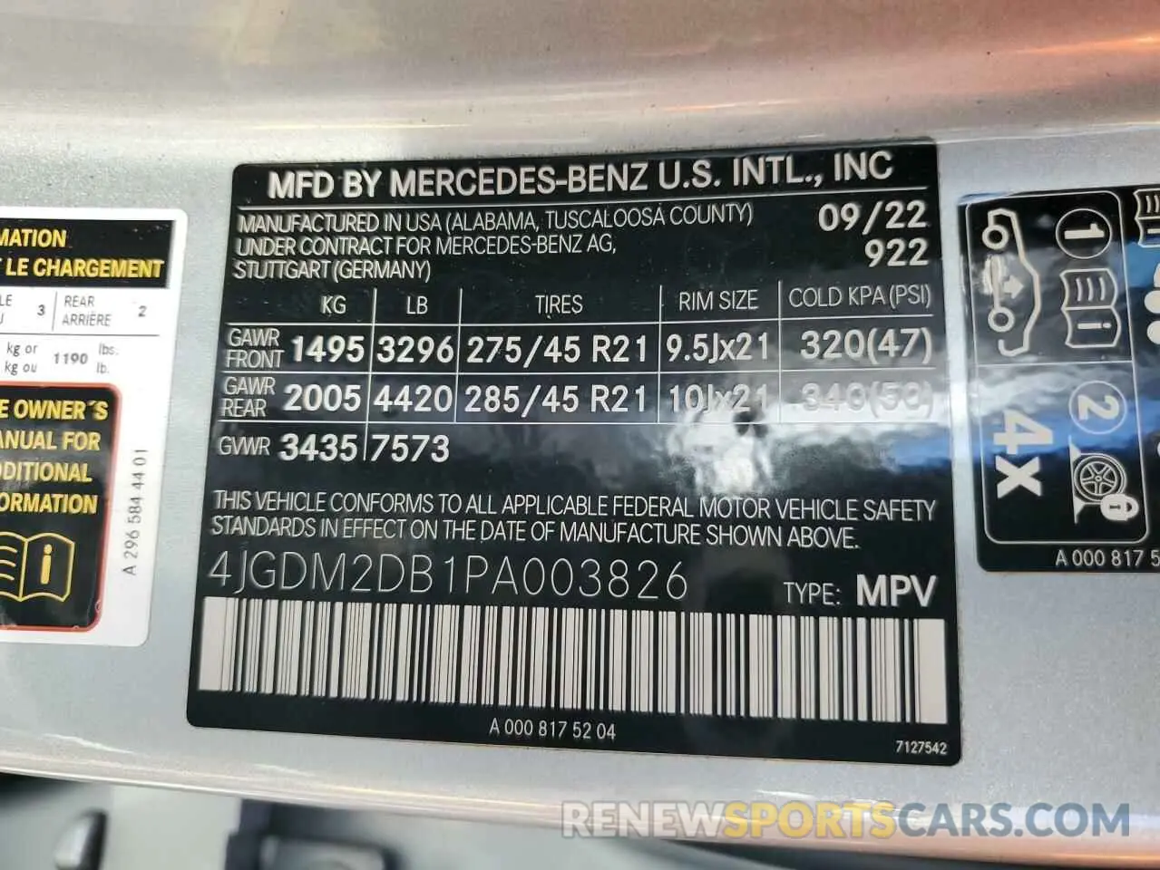 13 Photograph of a damaged car 4JGDM2DB1PA003826 MERCEDES-BENZ EQS SUV 45 2023