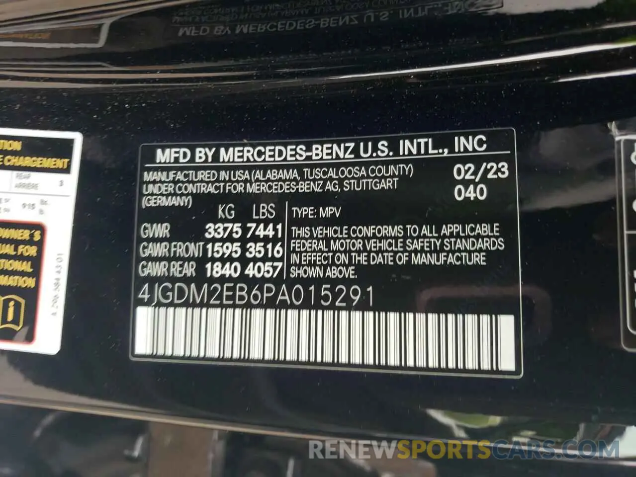 12 Photograph of a damaged car 4JGDM2EB6PA015291 MERCEDES-BENZ EQS SUV 45 2023